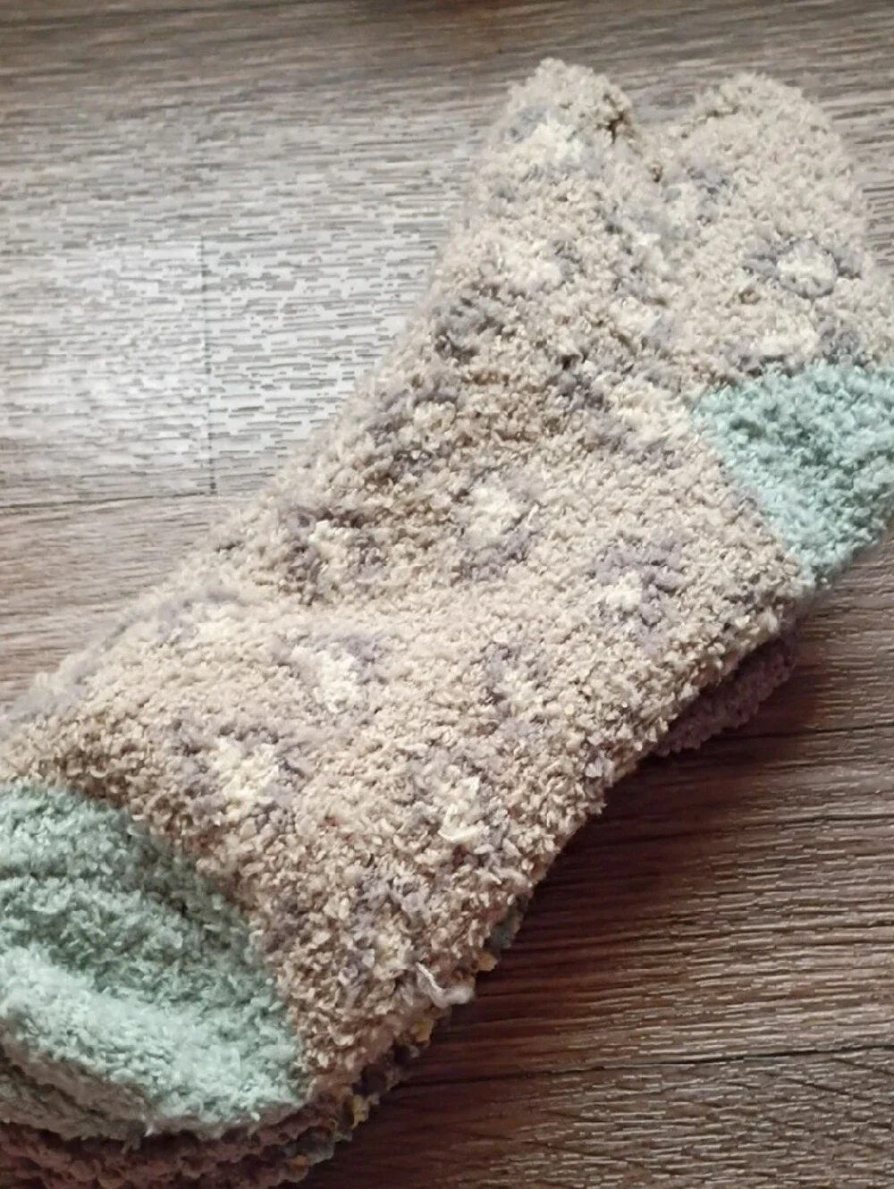 Women Cozy Popcorn Socks - Beige Multi (2 Pack)